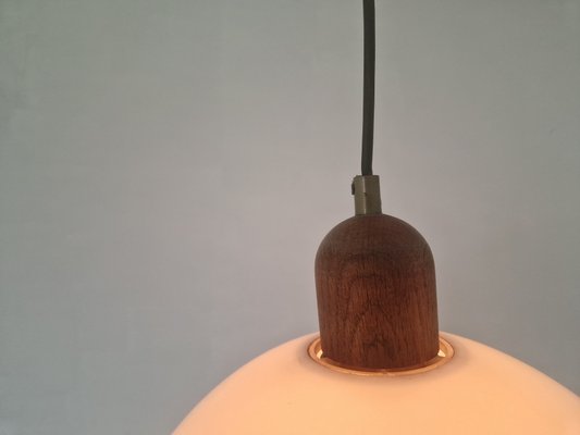 Vintage Pendant Lamp with Wooden Elements from Steinhauer, 1970s-DGW-2027131