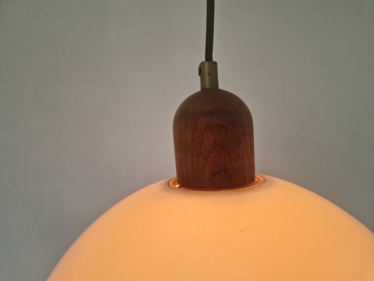 Vintage Pendant Lamp with Wooden Elements from Steinhauer, 1970s-DGW-2027131