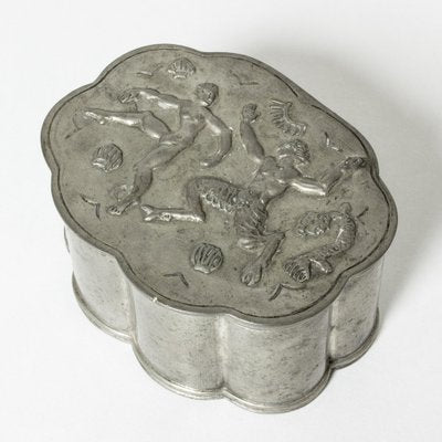 Vintage Pewter Box from Herman Bergman, 1929-NL-1769355