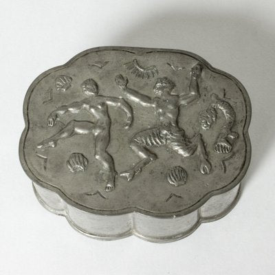 Vintage Pewter Box from Herman Bergman, 1929-NL-1769355