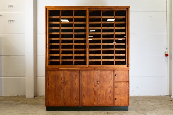 Vintage Pharmacist Pine Cabinet-AMR-1719404