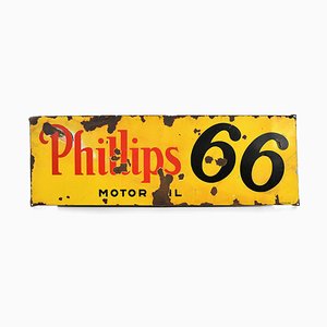 Vintage Phillips 66 Advertising Enamel Plate-NQ-1089411