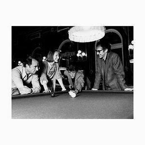 Vintage Photo of J.L. Godard, C. Aznavour and J. Hallyday - Early 1970s Early 1970s-ZCI-761312