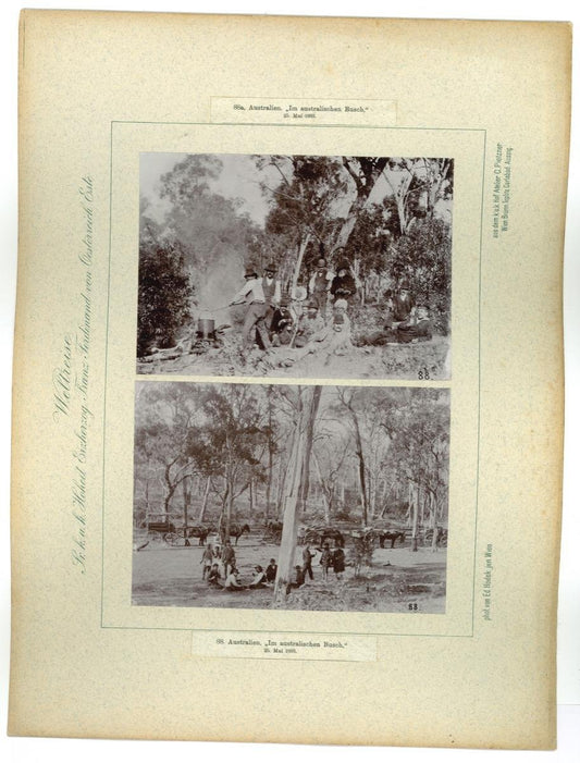 Vintage Photograph of Australia's Wallendelly River, 1893