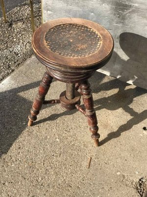 Vintage Piano Stool, 1940s-OXJ-891559