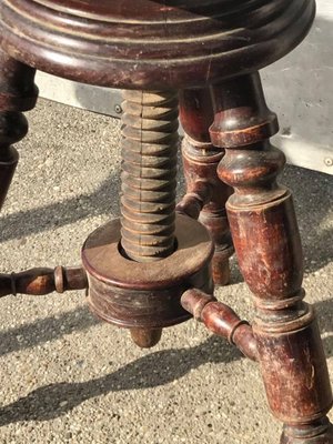 Vintage Piano Stool, 1940s-OXJ-891559