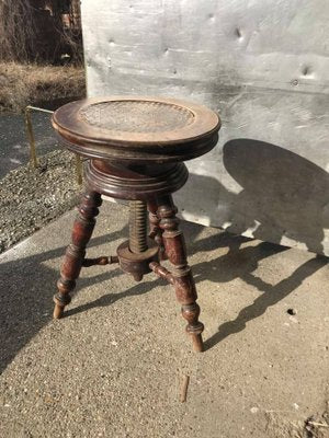 Vintage Piano Stool, 1940s-OXJ-891559