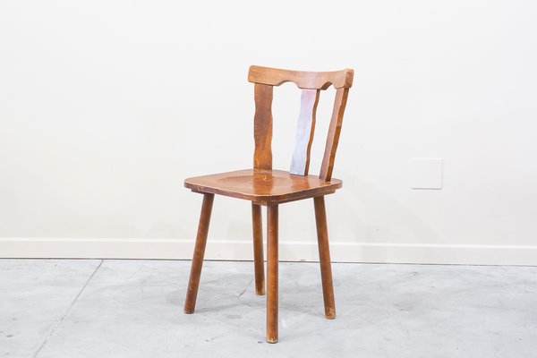 Vintage Pine Wood Chair, 1960s-UJE-1431119