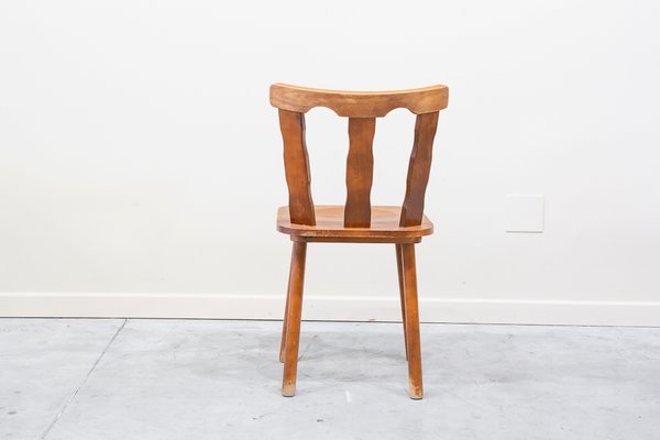 Vintage Pine Wood Chair, 1960s-UJE-1431119