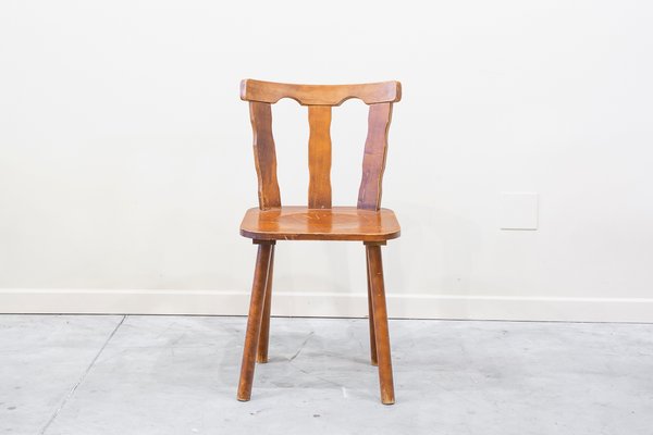 Vintage Pine Wood Chair, 1960s-UJE-1431119