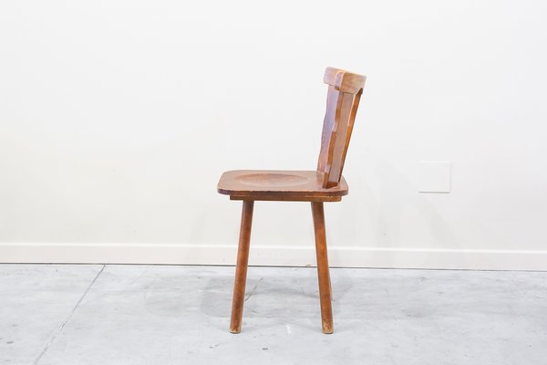 Vintage Pine Wood Chair, 1960s-UJE-1431119