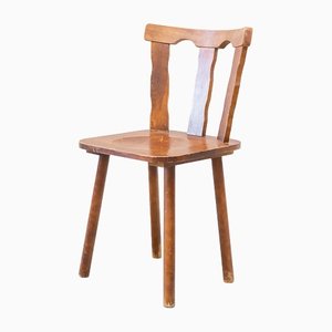 Vintage Pine Wood Chair, 1960s-UJE-1431119