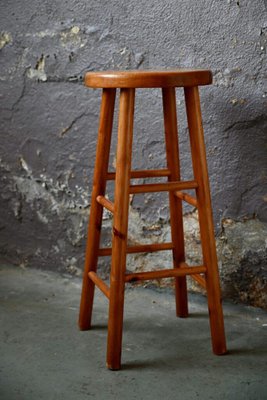 Vintage Pinewood Bar Stool, 1960s-AIU-1790800