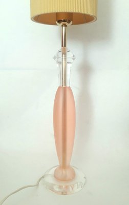 Vintage Pink Acrylic Table Lamp, 1970s-XUQ-1452989