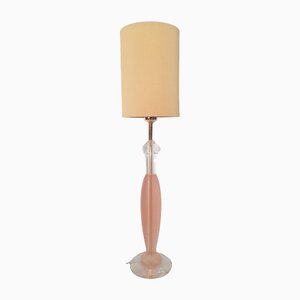 Vintage Pink Acrylic Table Lamp, 1970s-XUQ-1452989