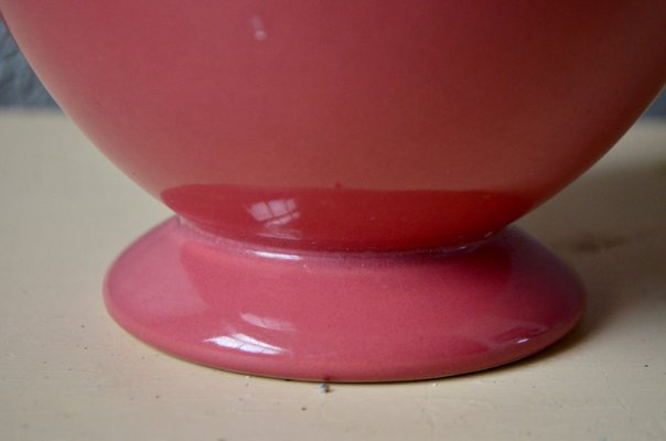 Vintage Pink Ceramic Vase from Niderviller-AIU-1397311