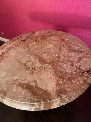 Vintage Pink Marble Table, 1970s-YNQ-1448984