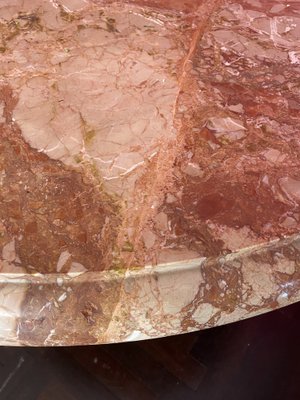 Vintage Pink Marble Table, 1970s-YNQ-1448984