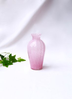 Vintage Pink Murano Glass Vasetto Vase, Italy, 1970s-HUY-1016502