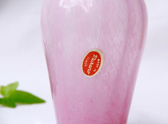 Vintage Pink Murano Glass Vasetto Vase, Italy, 1970s-HUY-1016502