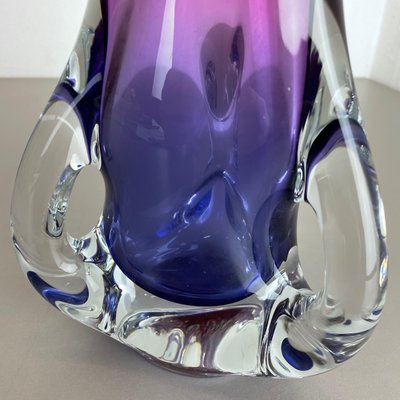 Vintage Pink & Purple Hand Blown Crystal Glass Vase from Joska, Germany, 1970-QZ-1217700