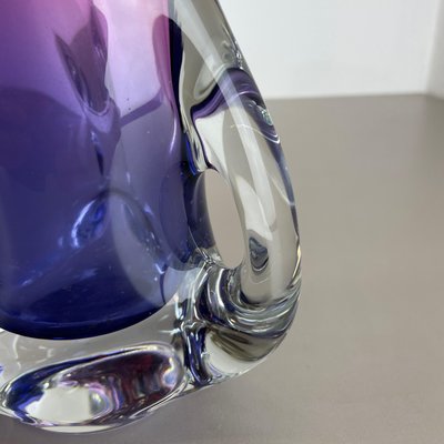 Vintage Pink & Purple Hand Blown Crystal Glass Vase from Joska, Germany, 1970-QZ-1217700