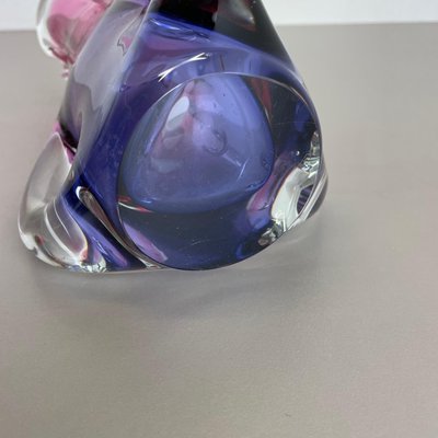 Vintage Pink & Purple Hand Blown Crystal Glass Vase from Joska, Germany, 1970-QZ-1217700