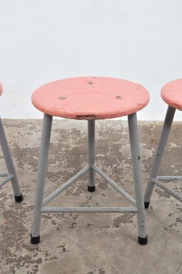 Vintage Pink Stool, 1970s-AOX-1737279