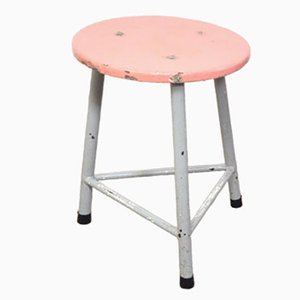 Vintage Pink Stool, 1970s-AOX-1737279