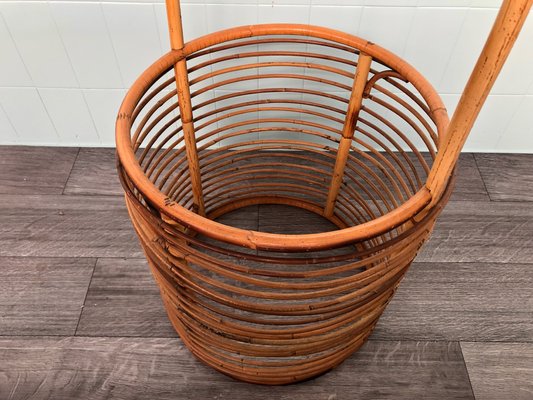 Vintage Planter in Bamboo, 1970s-FOV-1744214