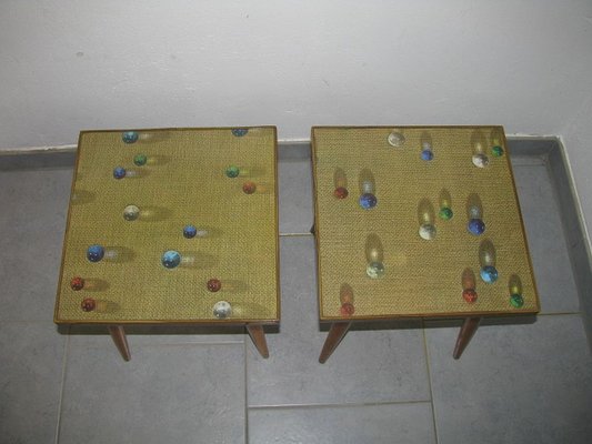 Vintage Planters / Side Table from Opal Möbel, 1970s, Germany, Set of 2-SZW-826800