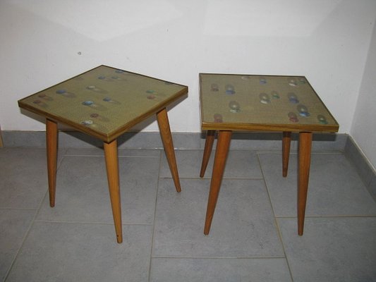 Vintage Planters / Side Table from Opal Möbel, 1970s, Germany, Set of 2-SZW-826800