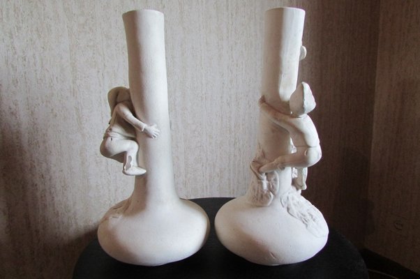 Vintage Plaster Vases, Set of 2-RDN-564792