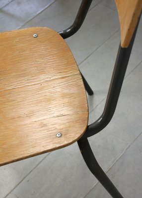 Vintage Plywood School Desk Chair-HGJ-1438604