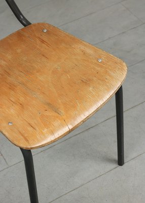 Vintage Plywood School Desk Chair-HGJ-1438604