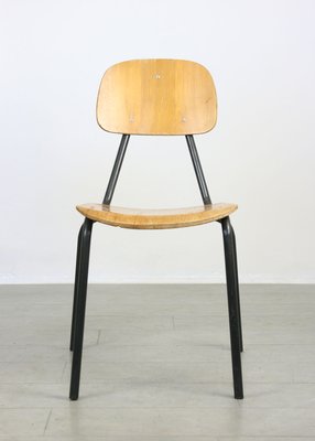 Vintage Plywood School Desk Chair-HGJ-1438604