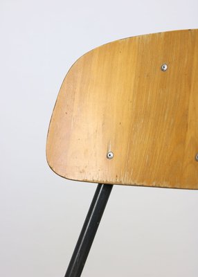 Vintage Plywood School Desk Chair-HGJ-1438604