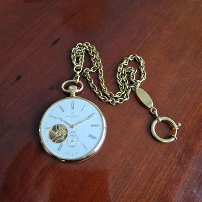 Vintage Pocket Watch with Jewelry by Michel Herbelin, Paris-ITF-2022992