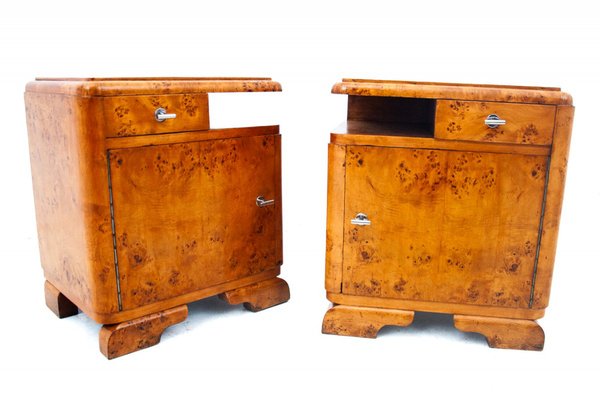 Vintage Polish Bedside Tables, 1950s, Set of 2-BXB-1742253