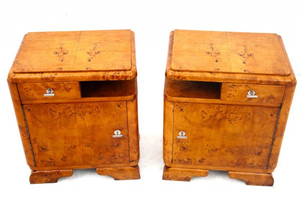 Vintage Polish Bedside Tables, 1950s, Set of 2-BXB-1742253