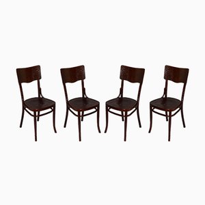 Vintage Polish Dining Chairs from Fabryka Mebli Gyetych Jozef Mintzis Ka. W. Radomsko, 1920s, Set of 4-TZ-557426