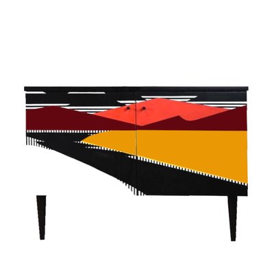 Vintage Polish Hand Painted Sideboard, 1968-YQY-2016603