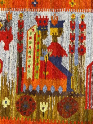 Vintage Polish Hand Woven Tapestry-YMM-1124221