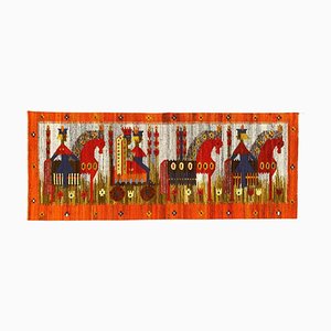 Vintage Polish Hand Woven Tapestry-YMM-1124221