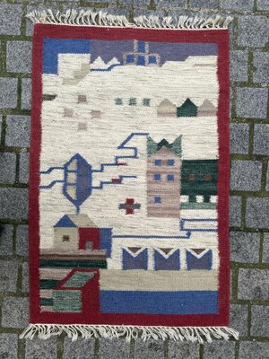 Vintage Polish Woven Tapestry, 1970s-YMM-1818109