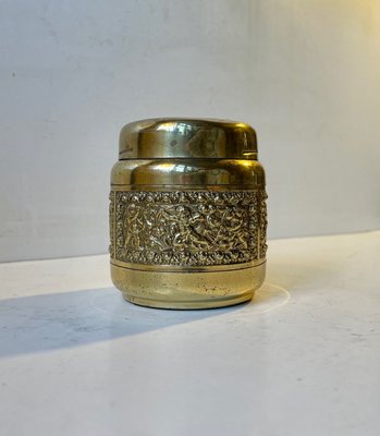 Vintage Pop-Up Cigarette Dispenser in Brass by Erhard & Sohne, 1960s-LCR-1231451