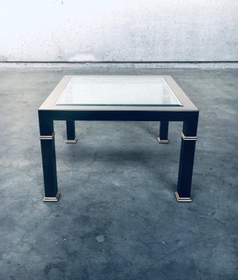 Vintage Postmodern Brushed Metal Coffee Table from Belgo Chrom / Dewulf Selection, 1980s-RQV-869756