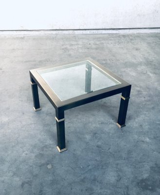 Vintage Postmodern Brushed Metal Coffee Table from Belgo Chrom / Dewulf Selection, 1980s-RQV-869756