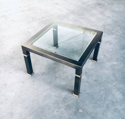 Vintage Postmodern Brushed Metal Coffee Table from Belgo Chrom / Dewulf Selection, 1980s-RQV-869756