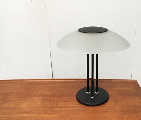 Vintage Postmodern Glass & Metal Table Lamp-UAH-861829